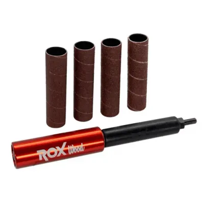 Set adaptor slefuire cu mandrina plus accesorii ROX Wood 153ROX0192, 25 mm, 5 piese