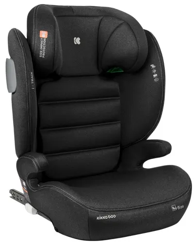 Scaun auto KikkaBoo - i-Track, IsoFix, i-Size, 100-150 cm, negru