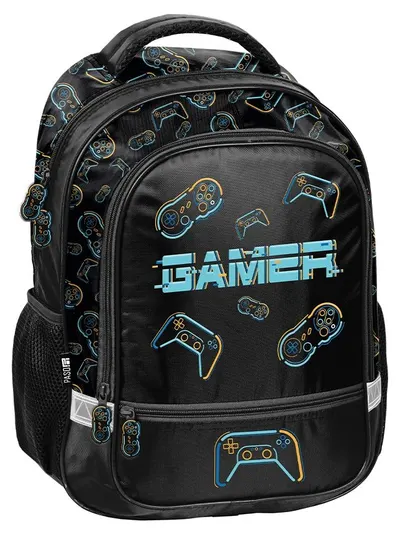 Ghiozdan școlar Paso Gamer - Cu 2 compartimente