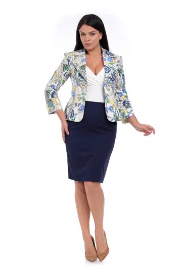 Fusta dama conica DV20F11BM bleumarin, Dress to Impress | marimea 36
