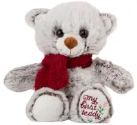 Jucărie de pluș Amek Toys - Ursuleț de pluș cu eșarfă, 28 cm