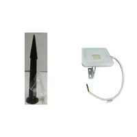 Pachet Brat Montaj Pamant Proiector + Proiector LED 30W Alb Lumina Calda