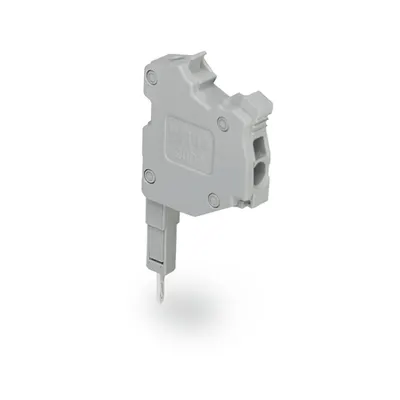 TOPJOB®S L-type test plug module; modular; for jumper contact slot; 1-pole; 1,00 mm²; gray
