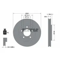 Disc frana TEXTAR 92108300