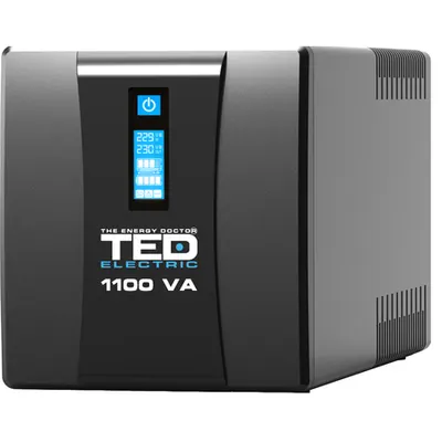 UPS 1100VA / 600W cu LCD 4 prize Line Interactive, TED