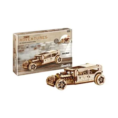 Lume miniaturala de lemn hot rod