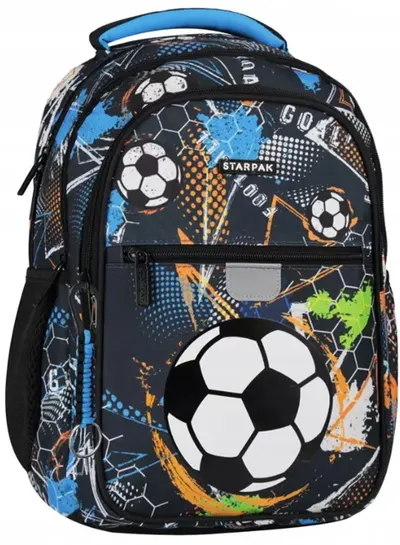 Ghiozdan școlar Starpak Football Blue