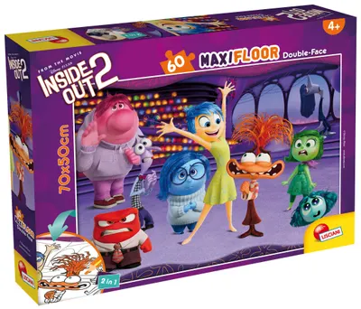 Puzzle cu două fețe Lisciani de colorat din 60 piese - Întors pe dos 2