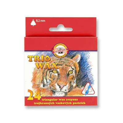 Creioane color cerate, 24culori, Trio Wax Koh-I-Noor