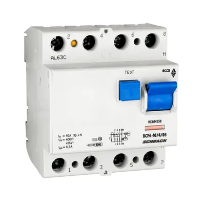 Intreruptor diferential 40A 4poli 500mA