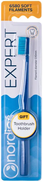 Nordics Periuţă de dinţi Expert 6580, Soft, albastru