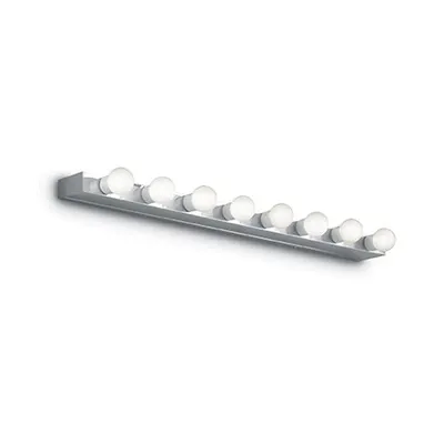 Aplica Privè, 8 becuri, dulie E14, L:805 mm, H:38 mm, Crom