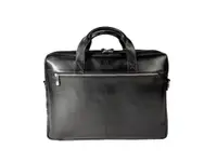 Servieta dubla din piele laptop 41x30x9.5 cm, Exactive Exacompta 17537E, negru
