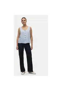 Tricou dama - 304951640 - Viscoza - Albastru - Albastru