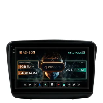 Navigatie 2K Mitsubishi L200 Pajero Sport, Android, S-Quadcore 4GB RAM + 64GB ROM, 9.5 Inch - AD-BGS90042K+AD-BGRKIT278