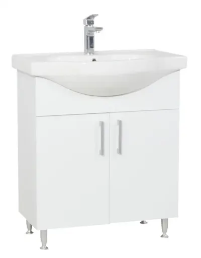 Set Baza si Lavoar seria 001, eco, 70 cm, alb