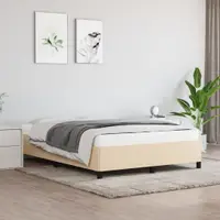 Gossi cadru de pat fara saltea, crem, 140x200 cm, textil