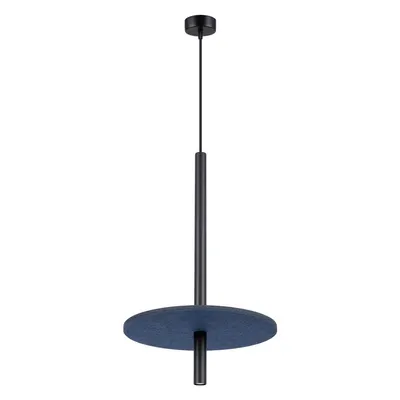 Lustră albastru-închis/bej din metal ø 30 cm Rilu – Sollux