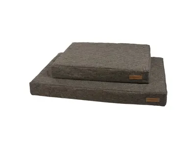 OLERON- Perna dreptunghiulara plata pentru caini, gri- S 80x60x12 cm