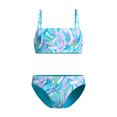 Costum inot femei doua piese Speedo ALV, albastru/verde
