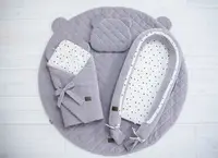 Wrap cu urechi Babyhorn pentru nou nascut Royal Baby Gri Sleepee
