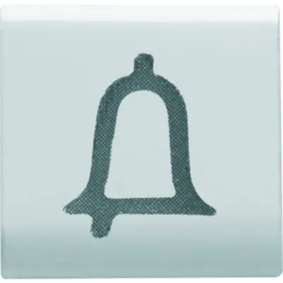 Placa pentru buton - 22X22mm - Sonerie Clopotel - WHITE - CHORUS
