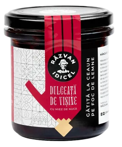 Dulceata de visine cu nuca, 380g, Razvan Idicel