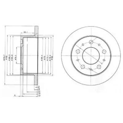 Disc frana DELPHI BG3923
