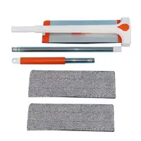 Mop cu tija telescopica PAA-home®, autostoarcere pe tija, include 2 lavete microfibra 42 x 13 cm cm, rotire 180 grade
