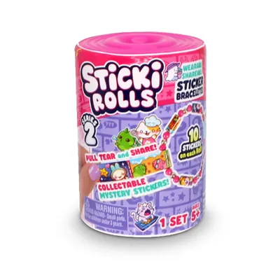 Brățară cu stickere Sticki Rolls - Serie 2, sortiment