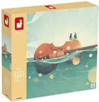 Puzzle Janod din 1000 de piese - Călătorie romantică cu vioară
