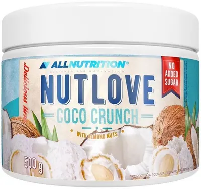 Nutlove Cremă dietetică tartinabilă, migdale și cocos, 500 g, AllNutrition