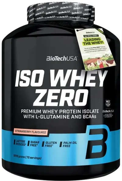 Iso Whey Zero, căpșună, 1816 g, BioTech USA