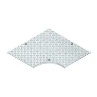 Capac pentru cot 90°, antiderapant R10 conform. conform DIN 51130 cu dispozitive de fixare pre-asamblate si suport pe toata suprafata, din aluminiu, pentru placi de verificare RESDVSRS 200