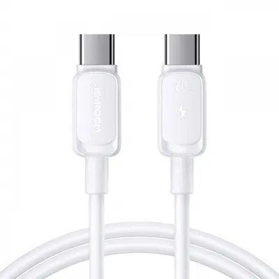Cablu Date si Incarcare USB-C - USB-C Joyroom S-A14, 60W, 1.2m, Alb