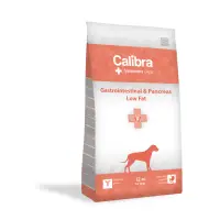 CALIBRA Veterinary Diets Gastrointestinal & Pancreas Low Fat, XS-XL, Somon, dietă veterinară, hrană uscată câini, sistem digestiv, 12kg