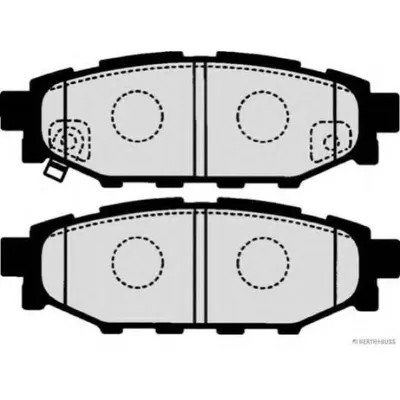 Set placute frana, frana disc HERTH BUSS JAKOPARTS J3617003