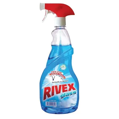 Solutie pentru Geam cu Pulverizator, Albastru - Clear 750 ml
