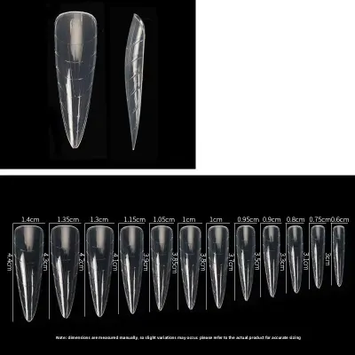 Tipsuri reutilizabile Marquise, TIPS22, Stiletto, 120 buc