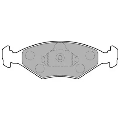 Set placute frana, frana disc DELPHI LP1854