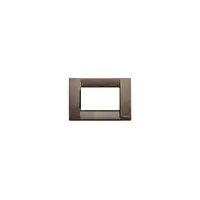 Placa ornament 6 module Vimar(Idea)metal walnut briar