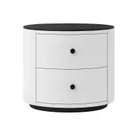 Noptieră Modernă Multifuncțională cu Încărcare Wireless, Iluminare LED și Sistem de Securitate cu Amprentă-WHITE