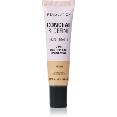 Revolution Conceal & Define machiaj cu efect matifiant culoare F7.2NW 23 ml