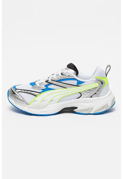 Pantofi sport low cut Morphic - Alb/Albastru/Argintiu