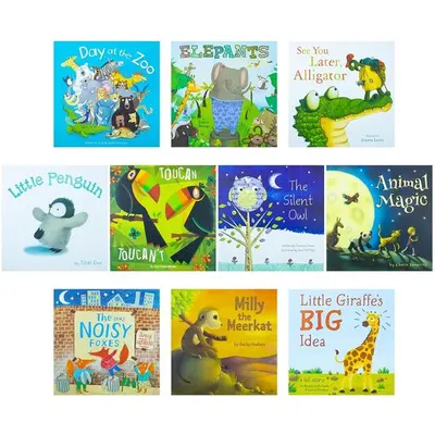 A Day at the Zoo 10 Animal Stories Illustrated Picture Flats Book Collection