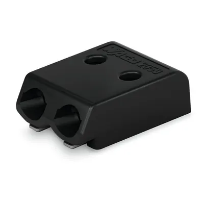 SMD PCB terminal block; 0.5 mm²; Pin spacing 3 mm; 2-pole; PUSH WIRE®; in tape-and-reel packaging; 0,50 mm²; black