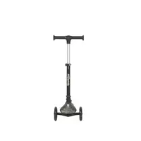 Trotineta pliabila pentru copii Qplay Sparkling Negru, roti luminoase cu led, platforma antiderapanta, ghidon cu inaltime reglabila, greutate admisa 50 kg