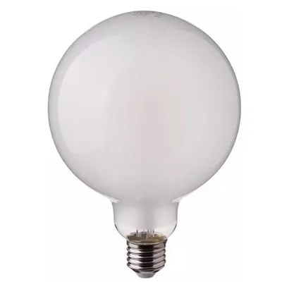 Bec LED G125 E27 7W cu filament 6400K alb rece sticla mata V-TAC SKU-7190