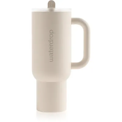 Waterdrop Explorer Tumbler pahar din oțel inoxidabil cu pai White 1 buc