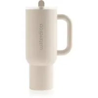 Waterdrop Explorer Tumbler pahar din oțel inoxidabil cu pai White 1 buc
